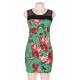 Green Flower Bodycon Print Dresses Green Flower Bodycon Print Dresses