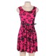 Print rose pink fashion dress Print rose pink fashion dress