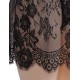 Sexy Black Sheer Floral Eyelash Trim Lace Babydoll Set Sexy Black Sheer Floral Eyelash Trim Lace Babydoll Set
