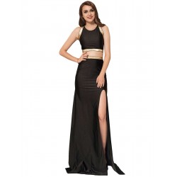 Black Cross-strapped Gown