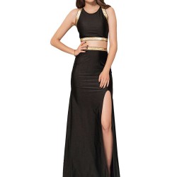 Black Cross-strapped Gown