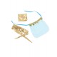 Blue India Style Sexy Bralette Lingerie Set With Golden Paillette Blue India Style Sexy Bralette Lingerie Set With Golden Paillette