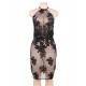 Elegant Black Deluxe Decals Fashion Dress Elegant Black Deluxe Decals Fashion Dress