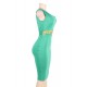 Plus Size Delicate Green One-shoulder Bodycon Dress Plus Size Delicate Green One-shoulder Bodycon Dress