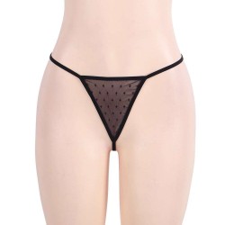 Black Stereoscopic Flower Lace Sexy Babydoll