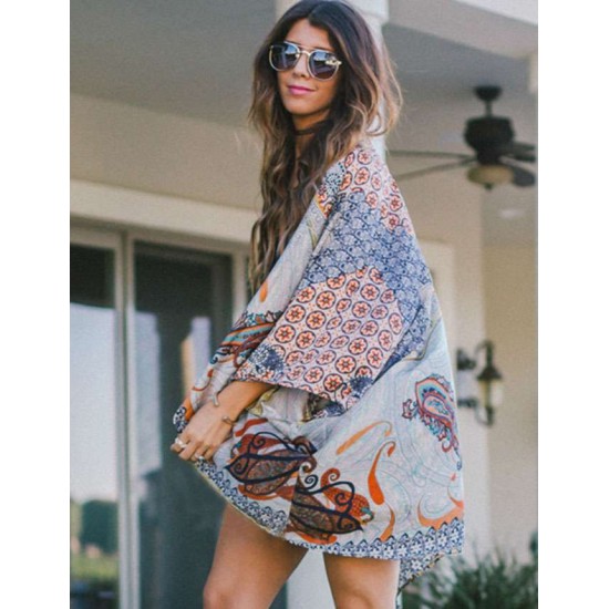 Trendy Retro Design Fashion Colorful Cover-ups Trendy Retro Design Fashion Colorful Cover-ups