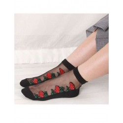 Ladies Short Silk Socks Cotton Slip Glass Silk Women Rose Crystal Socks Ladies Short Silk Socks Cotton Slip Glass Silk Women Rose Crystal Socks