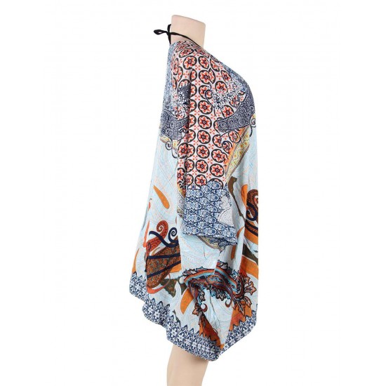 Trendy Retro Design Fashion Colorful Cover-ups Trendy Retro Design Fashion Colorful Cover-ups