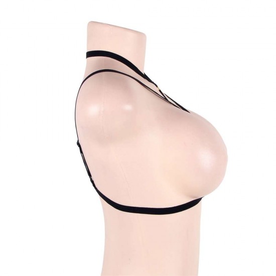 Elastic Fringe Halter Black Bralette Elastic Fringe Halter Black Bralette