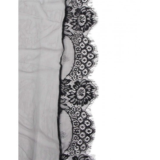 Black Long Sleepwear Delicate Lace Gown Black Long Sleepwear Delicate Lace Gown