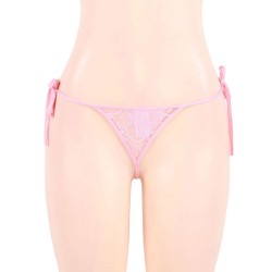 Pink Lace-up Sexy Panty