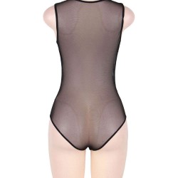 Plus Size Black Exquisite Lace Sexy Teddy