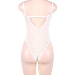 Glamour Underwire Hollywood Sheer Lace Teddy