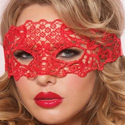 Enchanting Red Lace eye mask