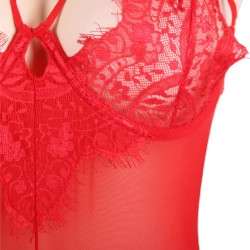 Eyelash Lace Teddy Lingerie