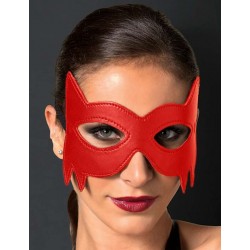 Red Leather Eye Mask