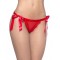Plus Size Sexy Lace-up Red Panty For Valentine's Day
