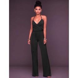 Black Wide Leg Halter Jumpsuit Black Wide Leg Halter Jumpsuit