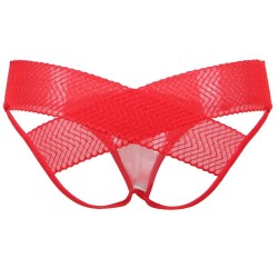Red Hollowed Out Ladies' Panty