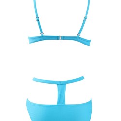 Blue Elastic Harness  Sexy Summer Women Bikini Set