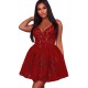 Flower Pattern Perspective Dress Flower Pattern Perspective Dress