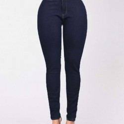 Pencil Pants Blue Female Fashion Casual Jeans