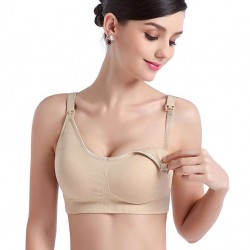 Beige Comfort Breast-feeding Nursing Bra