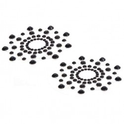 Black Acrylic diamonds Nipple Cover