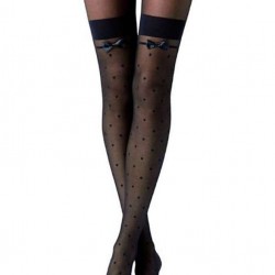 Jacquard Bow tie Stockings