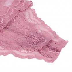Sexy Chest Ribbon Adjusting Lace Teddy