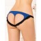 Blue Heartbreaker Open Back Lace Trimmed Panty