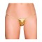 Golden Plus Size Exotic Micro Shiny G String Thongs