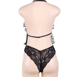 Deep Plunge Lace Teddy