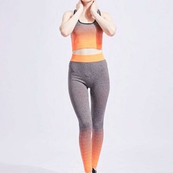 Orange Gradient Fitness Sports Set