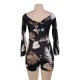 Drop Shoulder Print Jumpsuit Drop Shoulder Print Jumpsuit