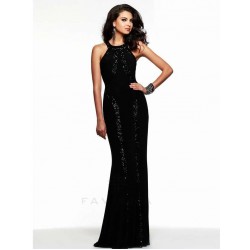 Sequined Long Cutout Prom Dresses