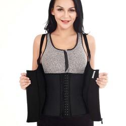 Black Neoprene Waist Training Corset