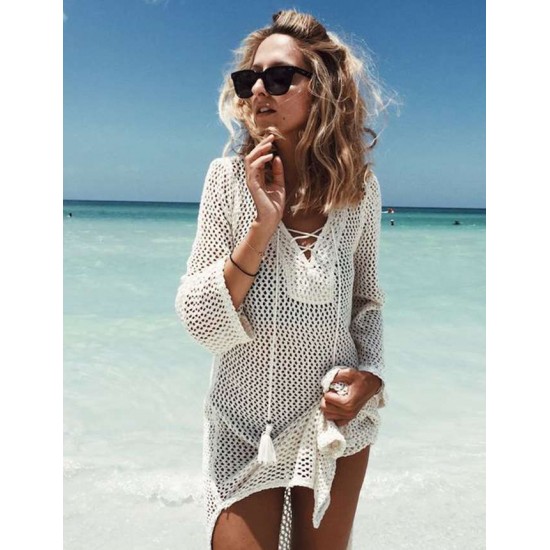 Sexy Bathing Suit Coverups Crochet Hollow Out Bikini Cover-ups Sexy Bathing Suit Coverups Crochet Hollow Out Bikini Cover-ups