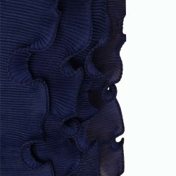 Blue Sexy Ruffled Hem Suspender Dress 