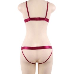 Plus Size Elegant Embroidery Fashion Bra Set