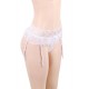 Plus Size White Sexy Lace Garter Panty Plus Size White Sexy Lace Garter Panty