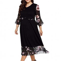 Plus Size Flowy Floral midi Dress