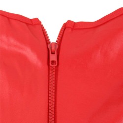 Red Leather Open Bust Teddy