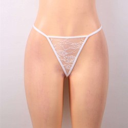 Plus Size Sexy White Eyelash Trim Lace Babydoll Set