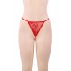 Sexy Red Eyelash Trim Lace Babydoll Set Sexy Red Eyelash Trim Lace Babydoll Set