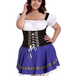 Plus Size German Beer Girl Costume Dress 