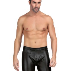 Men's Leather Pants With Exposed Hips
