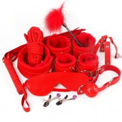 Red Leather Bondage Adult Sexy Toys Sm Sexy Product