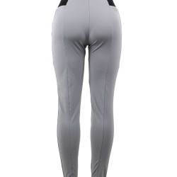 Elastic Thin Leg Zipper Design Leggings Solid Mid-calf Leggings Pants