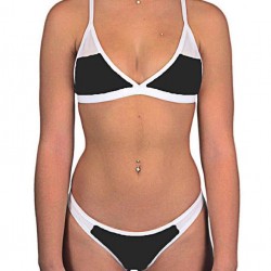 Sexy 2 Piece Mixed Patchwork Mature Swimsuits Bikini